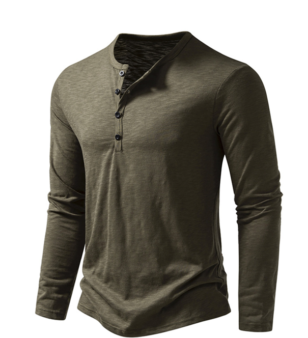 Layer One Army Green Thermal Henley Sold by Final Layer