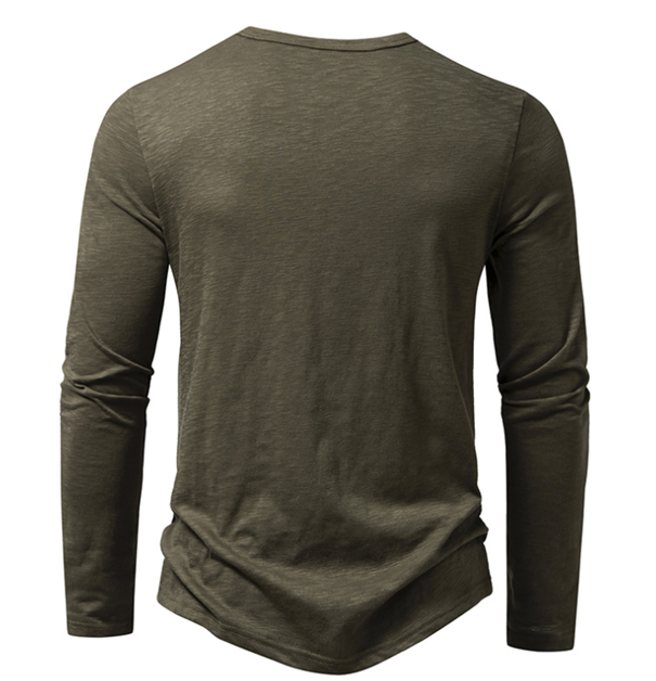 Layer One Army Green Thermal Henley Sold by Final Layer
